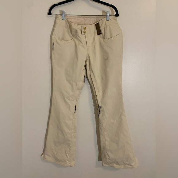 Holden Women's Small Standard Twill Shell Ski/Snowboard Pants Tan Bone Color - Picture 1 of 12